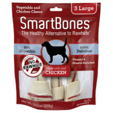 SmartBones Large Chicken Chews 7"Dog Treats 大型潔齒骨(雞肉味) 3 pack 